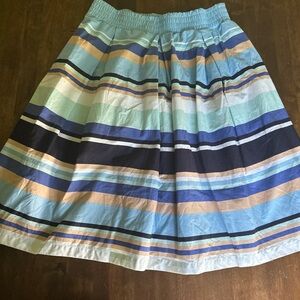 Jane & Delancey Skirt Size XS Stripe Pull On Pockets Office‎ Teacher Modest